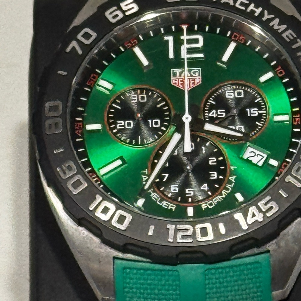 TAG Heuer Formula 1 - Green Strap with Silver Clasp - Picture 2 of 3